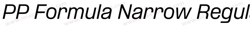 PP Formula Narrow Regular字体转换
